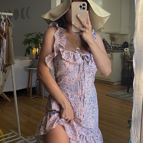 Floral Ruffle Dress - Picture 1 of 2